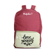 Nano Backpack 15 Ltr Love Yourself More Pistachio Wine